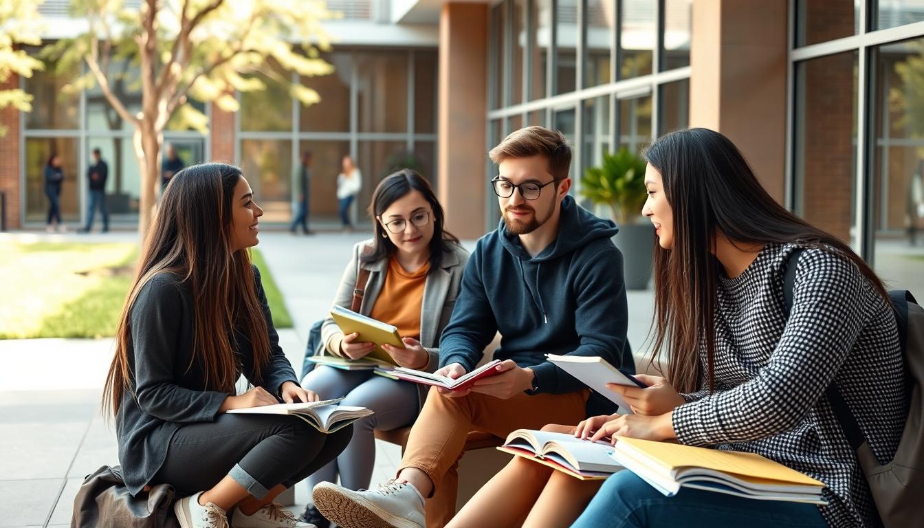Student using online courses for flexible education